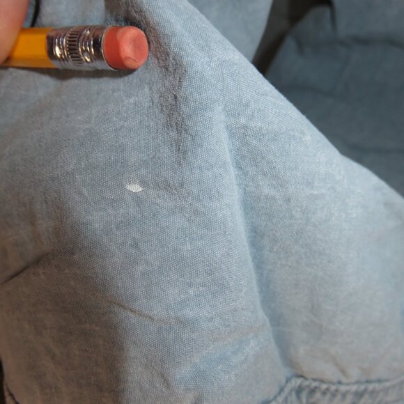 Gramicci Nylon Pants Elastic Waist Belted Pockets Blue Lightweight Medium VTG - Picture 15 of 16